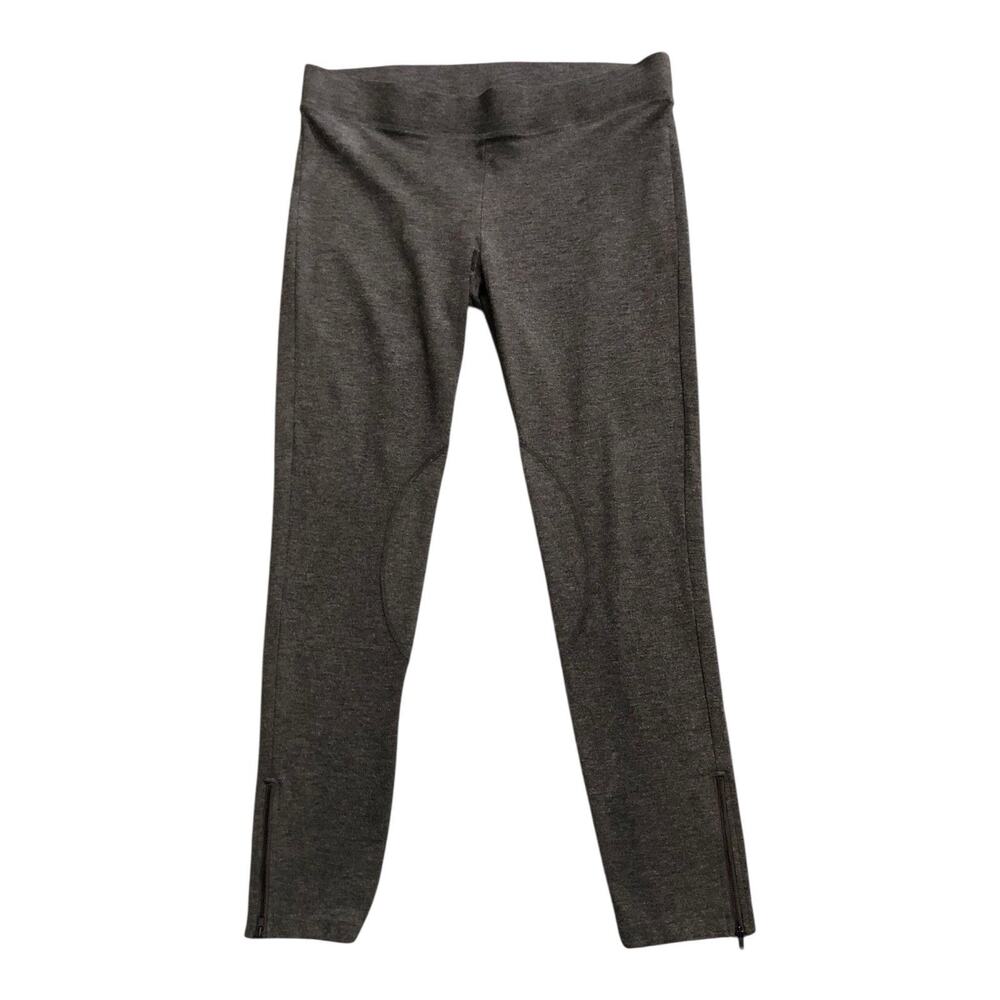 Cabi Leggings Womens L Brown Ponte Pull On Skinny Zip Ankle Stretch Knit Pants